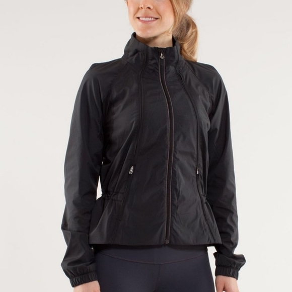 Lululemon Run Travel to Track Black Jacket